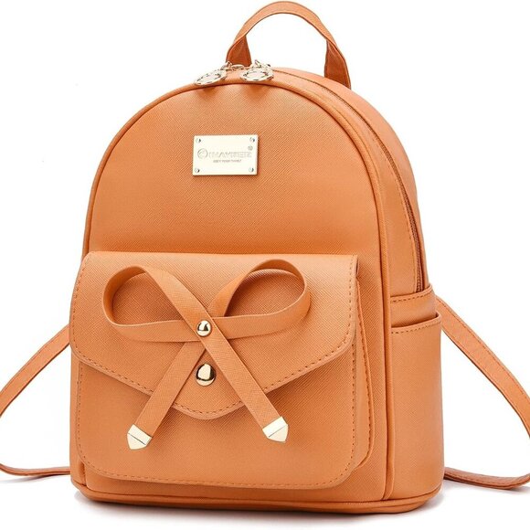 Jewelry - Girls Bowknot Cute Leather Backpack Mini Backpack Purse for Women